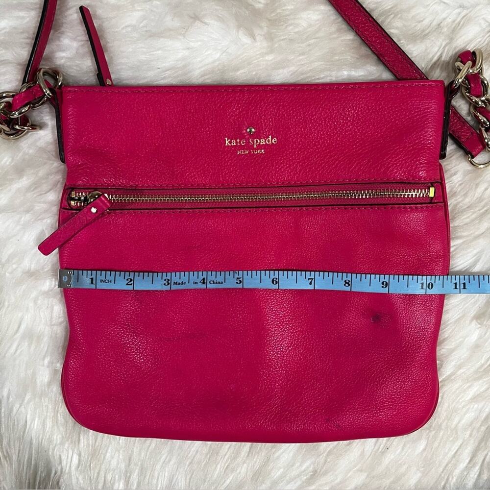 Kate Spade New York Cobble Hill Ellen Leather Adjustable Crossbody Handbag Pink - Picture 15 of 16